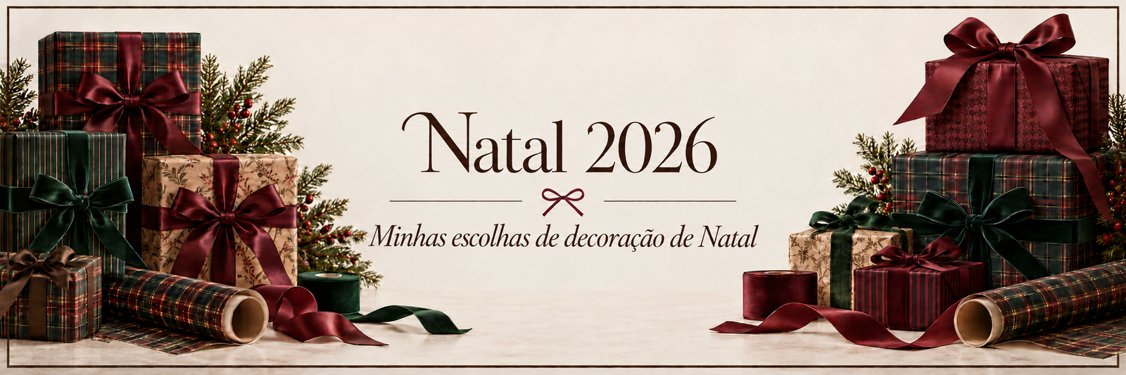 Natal 2026 — Minhas escolhas de decoração de Natal